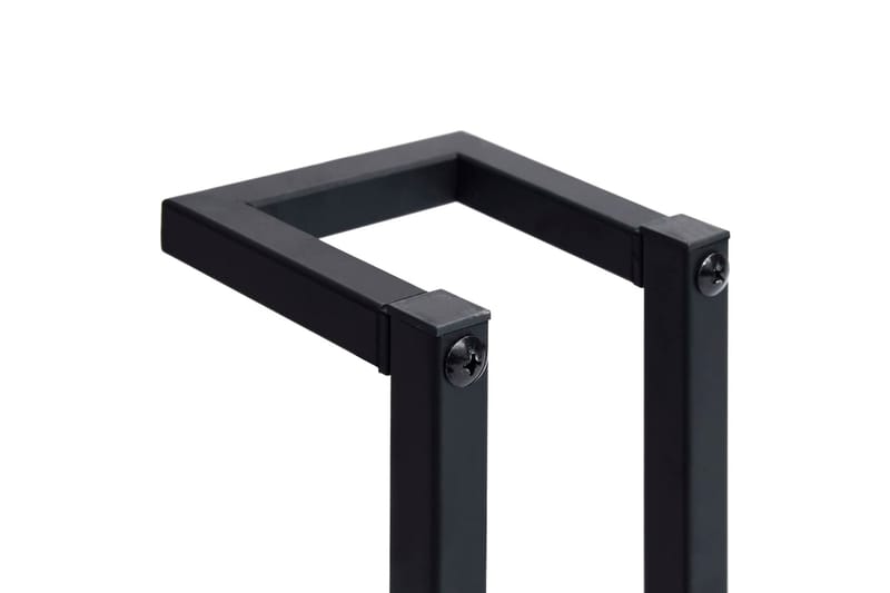 Håndklestativ svart 12,5x12,5x60 cm jern - Svart - Baderomstilbehør - Håndklestang - Håndklehenger