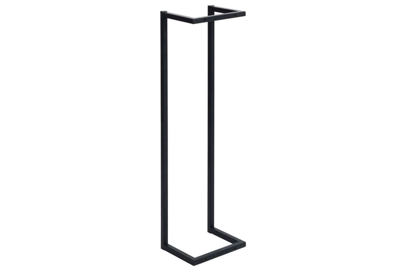 Håndklestativ svart 25x20x95 cm jern - Svart - Hus & oppussing - Kjøkken & bad - Baderom - Baderomstilbehør