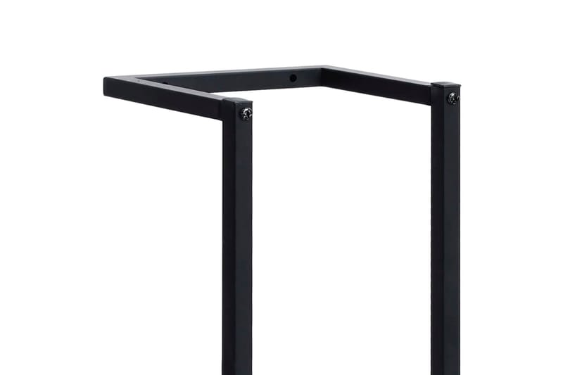 Håndklestativ svart 25x20x95 cm jern - Svart - Hus & oppussing - Kjøkken & bad - Baderom - Baderomstilbehør