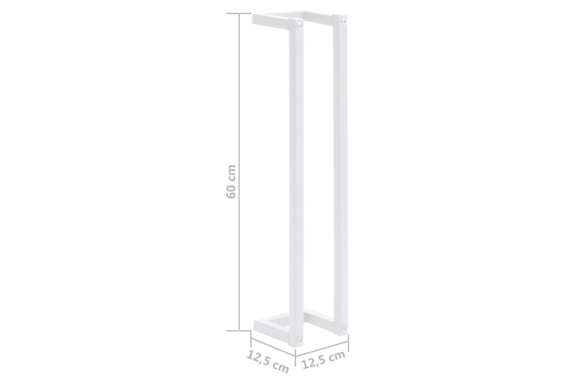 Håndklestativ 12,5x12,5x60 cm stål hvit - Hvit - Hus & oppussing - Kjøkken & bad - Baderom - Baderomstilbehør