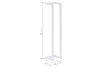 Håndklestativ 12,5x12,5x60 cm stål hvit - Hvit - Hus & oppussing - Kjøkken & bad - Baderom - Baderomstilbehør