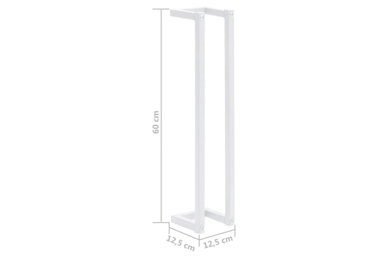 Håndklestativ 12,5x12,5x60 cm stål hvit - Hvit - Hus & oppussing - Kjøkken & bad - Baderom - Baderomstilbehør