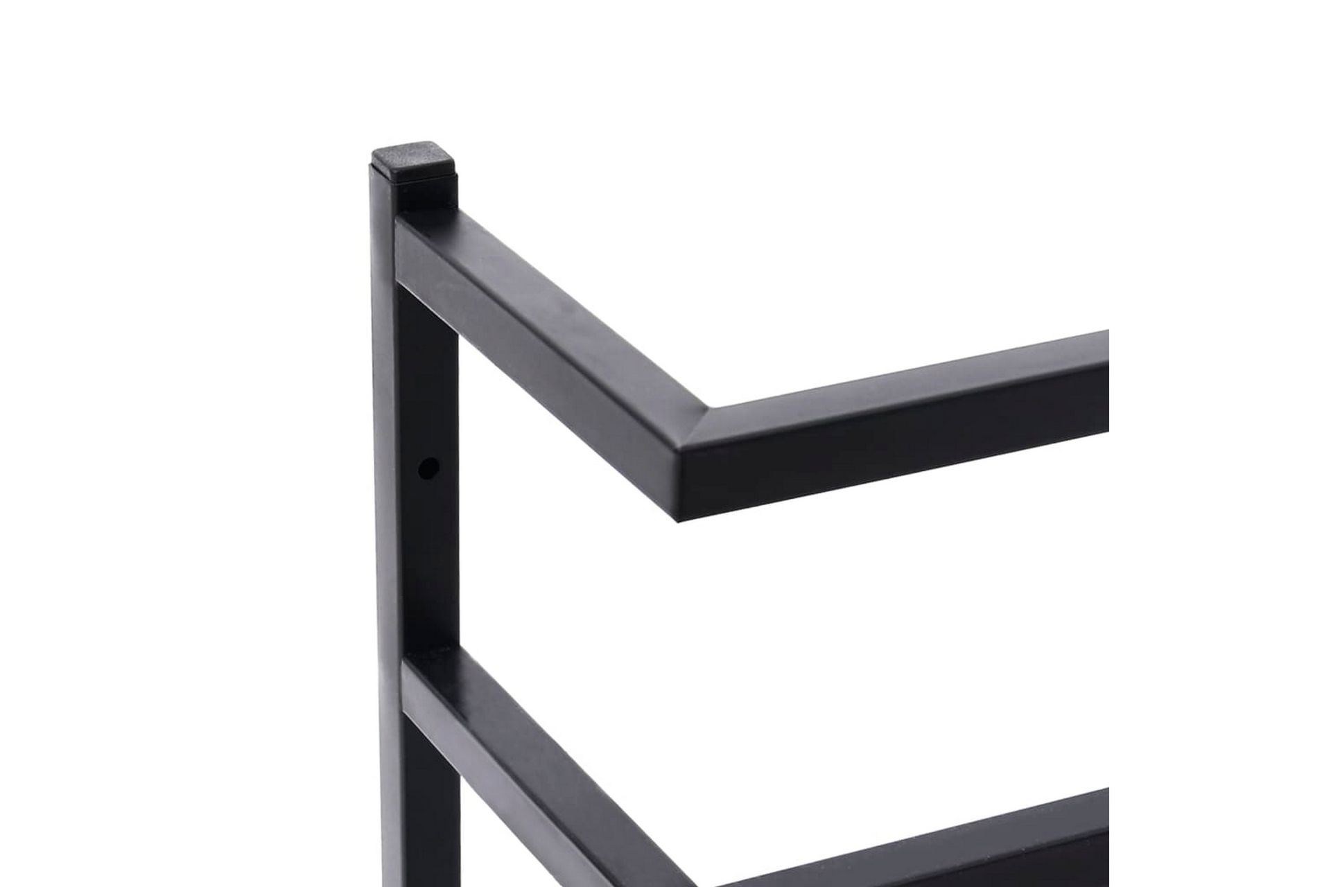 Håndklestativ 24x12x48 cm stål svart - Svart - Hus & oppussing - Kjøkken & bad - Baderom - Baderomstilbehør