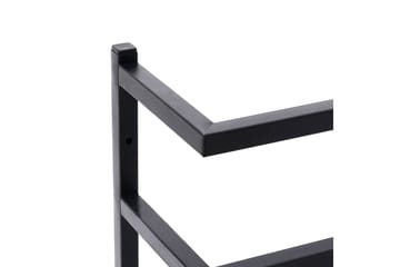 Håndklestativ 24x12x48 cm stål svart - Svart - Hus & oppussing - Kjøkken & bad - Baderom - Baderomstilbehør