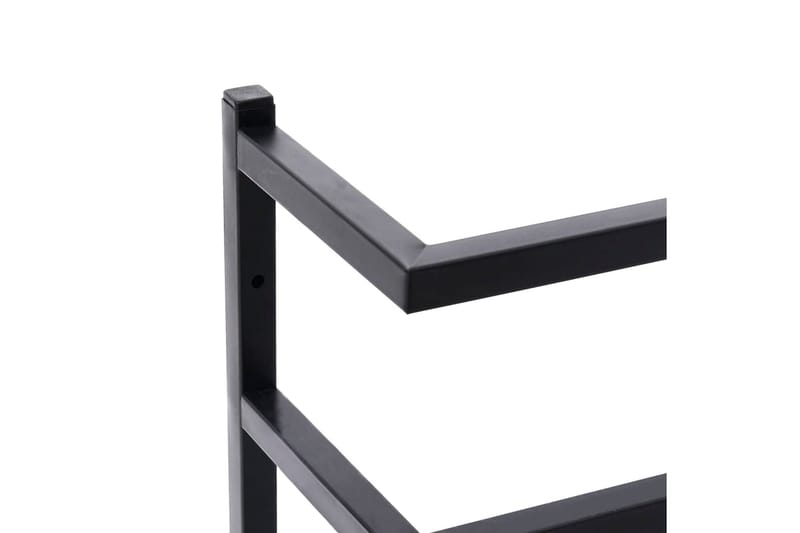 Håndklestativ 24x12x48 cm stål svart - Svart - Hus & oppussing - Kjøkken & bad - Baderom - Baderomstilbehør