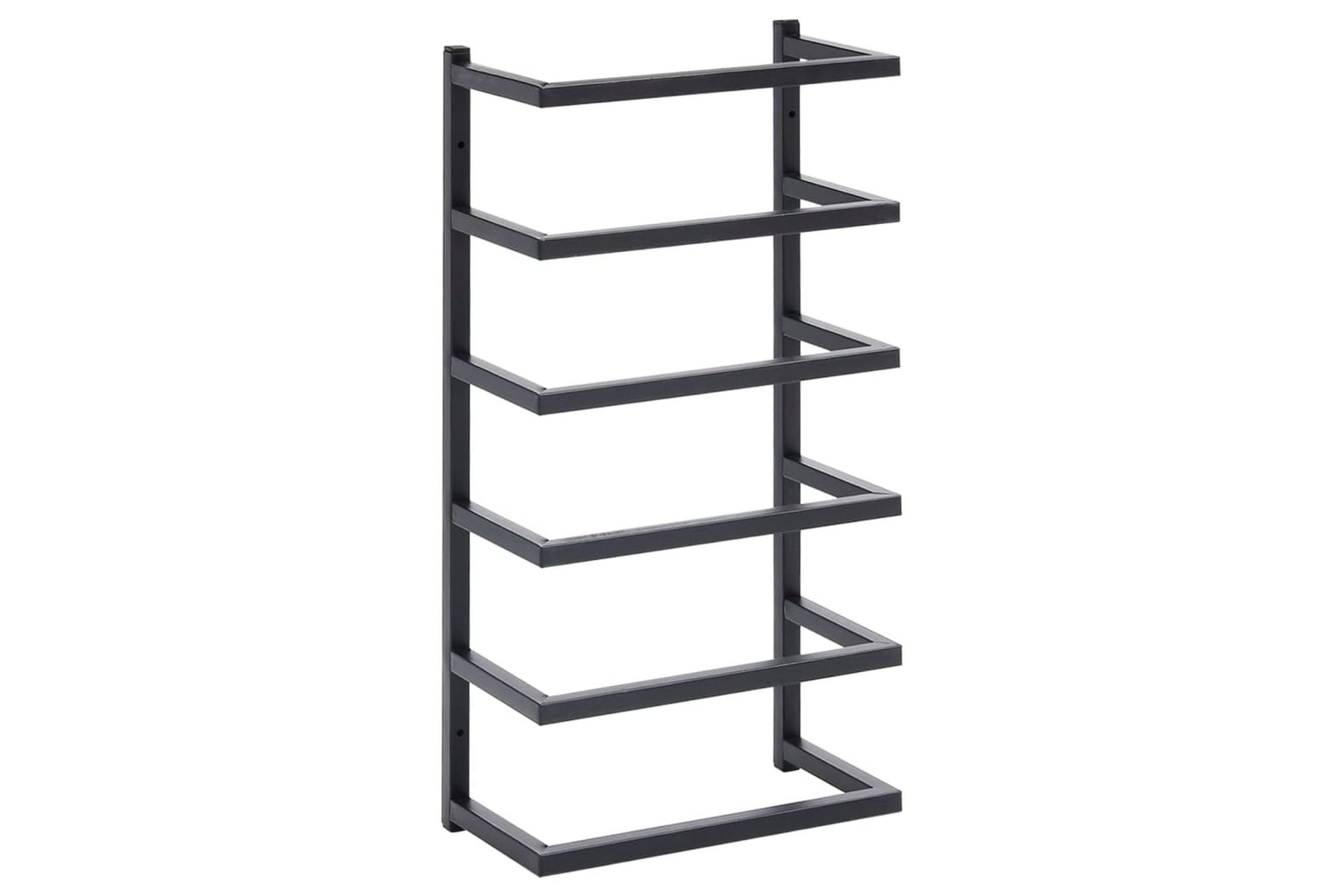 Håndklestativ 24x12x48 cm stål svart - Svart - Hus & oppussing - Kjøkken & bad - Baderom - Baderomstilbehør