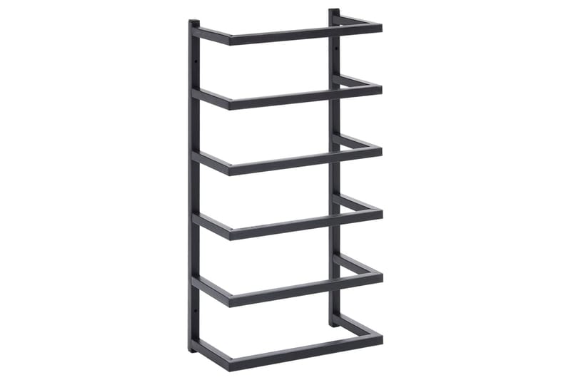 Håndklestativ 24x12x48 cm stål svart - Svart - Hus & oppussing - Kjøkken & bad - Baderom - Baderomstilbehør