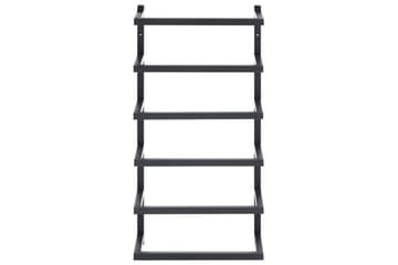 Håndklestativ 24x12x48 cm stål svart - Svart - Hus & oppussing - Kjøkken & bad - Baderom - Baderomstilbehør