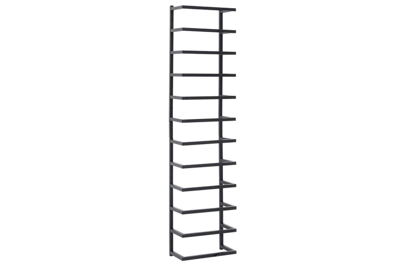 Håndklestativ 24x12x96 cm svart stål - Svart - Hus & oppussing - Kjøkken & bad - Baderom - Baderomstilbehør