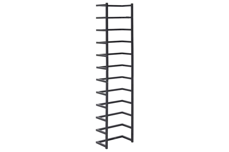 Håndklestativ 24x12x96 cm svart stål - Svart - Hus & oppussing - Kjøkken & bad - Baderom - Baderomstilbehør