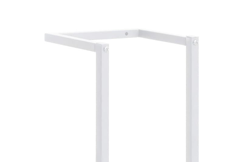 Håndklestativ 25x20x95 cm stål hvit - Hvit - Hus & oppussing - Kjøkken & bad - Baderom - Baderomstilbehør