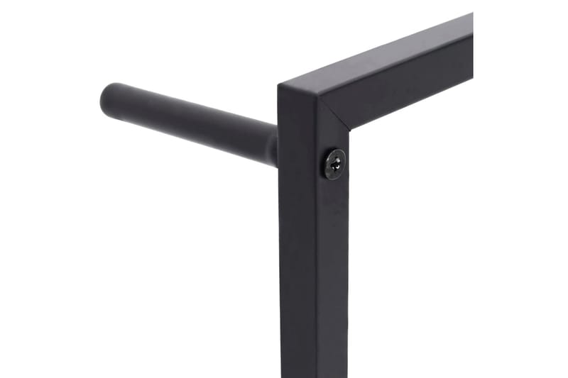 Håndklestativ 45x10x115 cm stål svart - Svart - Hus & oppussing - Kjøkken & bad - Baderom - Baderomstilbehør