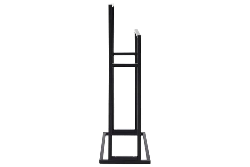 Håndklestativ 48x24x78,5 cm stål svart - Svart - Hus & oppussing - Kjøkken & bad - Baderom - Baderomstilbehør