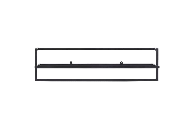Håndklestativ 95x25x22 cm stål svart - Svart - Hus & oppussing - Kjøkken & bad - Baderom - Baderomstilbehør