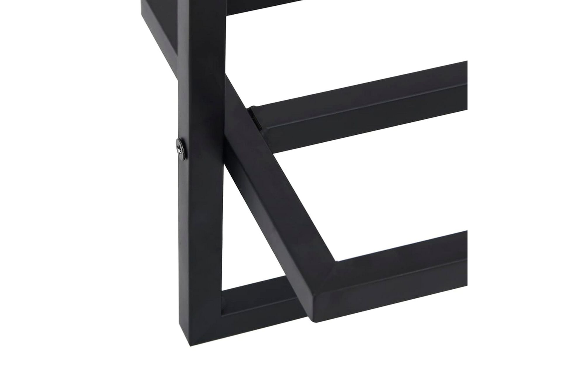 Håndklestativ 95x25x22 cm stål svart - Svart - Hus & oppussing - Kjøkken & bad - Baderom - Baderomstilbehør