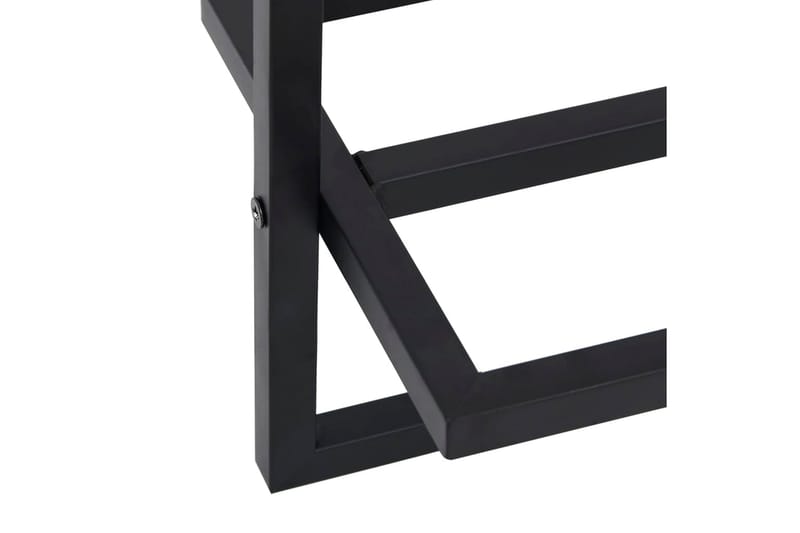Håndklestativ 95x25x22 cm stål svart - Svart - Hus & oppussing - Kjøkken & bad - Baderom - Baderomstilbehør