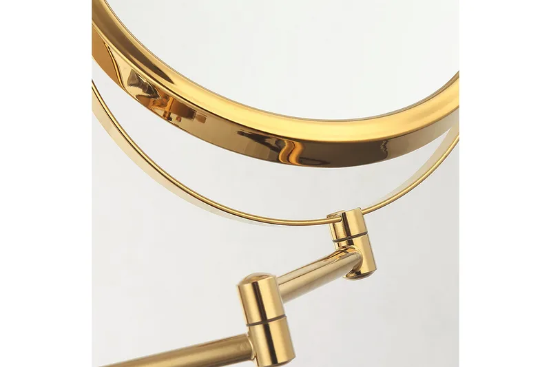 Jessie Sminkespeil med arm med forstørring x cm Gull - Lyfco - Innredning - Speil - Sminkespeil