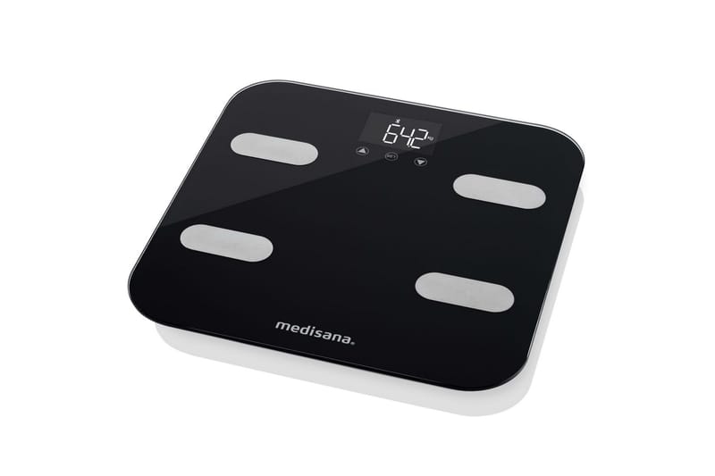 Medisana Kroppsanalysevekt BS 602 Connect Wi-Fi og Bluetooth - Svart - Baderomstilbehør - Badevekt