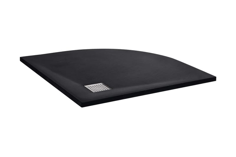 Dusjbase SMC svart 90x90 cm - Svart - Hus & oppussing - Kjøkken & bad - Baderom - Dusjutstyr & tilbehør
