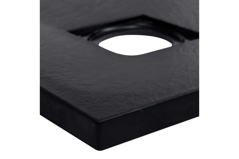 Dusjbase SMC svart 90x90 cm - Svart - Hus & oppussing - Kjøkken & bad - Baderom - Dusjutstyr & tilbehør