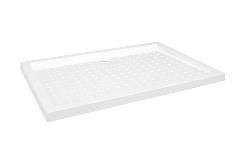 Dusjbrett med prikker hvit 70x100x4 cm ABS - Hvit - Hus & oppussing - Kjøkken & bad - Baderom - Dusjutstyr & tilbehør