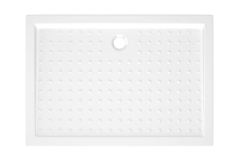 Dusjbrett med prikker hvit 70x100x4 cm ABS - Hvit - Hus & oppussing - Kjøkken & bad - Baderom - Dusjutstyr & tilbehør
