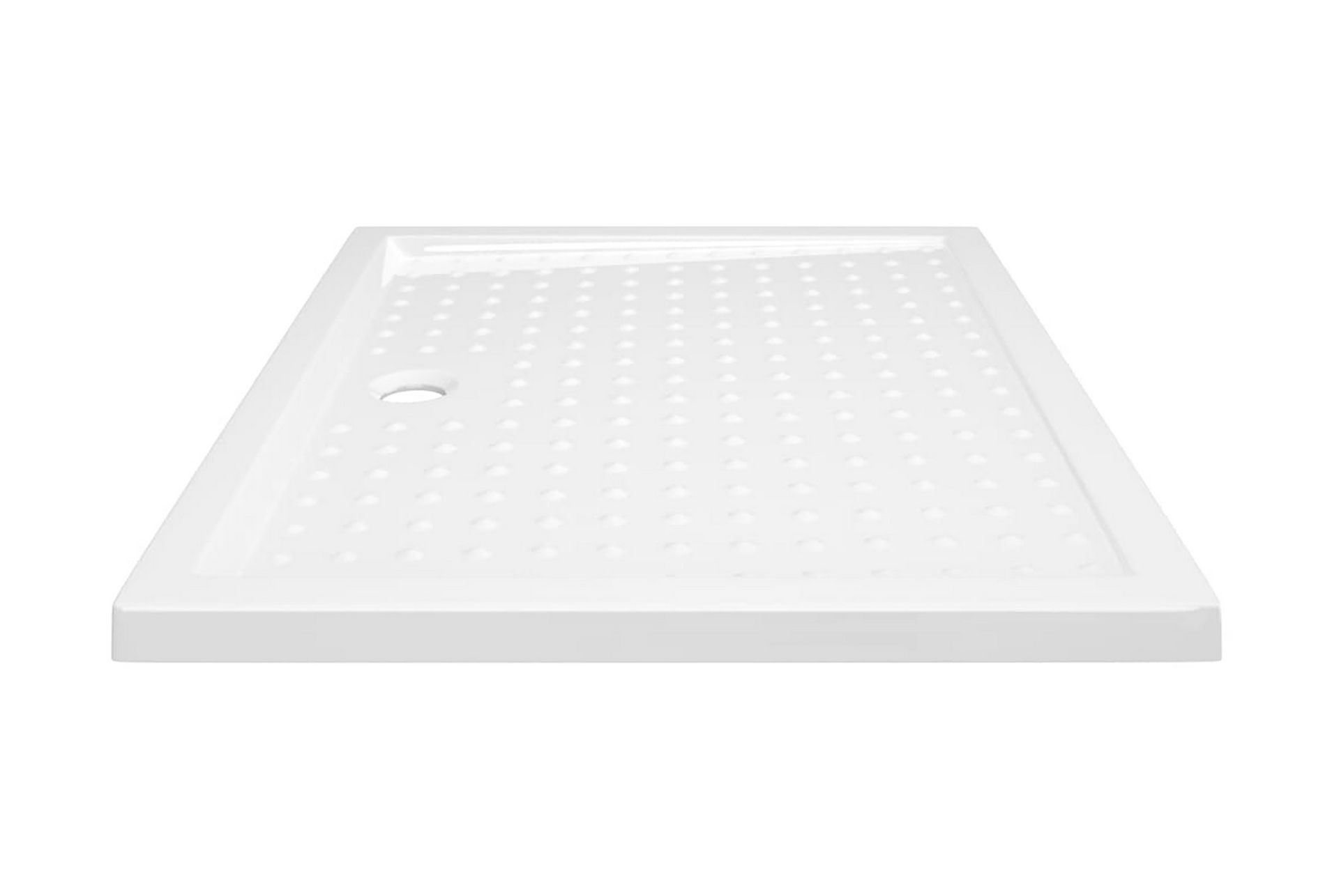 Dusjbrett med prikker hvit 80x100x4 cm ABS - Hvit - Hus & oppussing - Kjøkken & bad - Baderom - Dusjutstyr & tilbehør