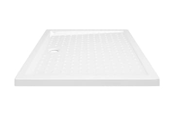 Dusjbrett med prikker hvit 80x100x4 cm ABS - Hvit - Hus & oppussing - Kjøkken & bad - Baderom - Dusjutstyr & tilbehør