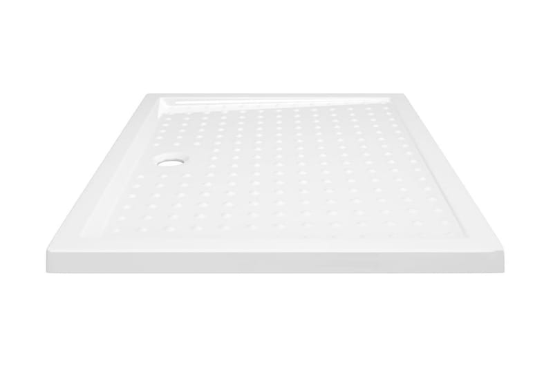 Dusjbrett med prikker hvit 80x100x4 cm ABS - Hvit - Hus & oppussing - Kjøkken & bad - Baderom - Dusjutstyr & tilbehør