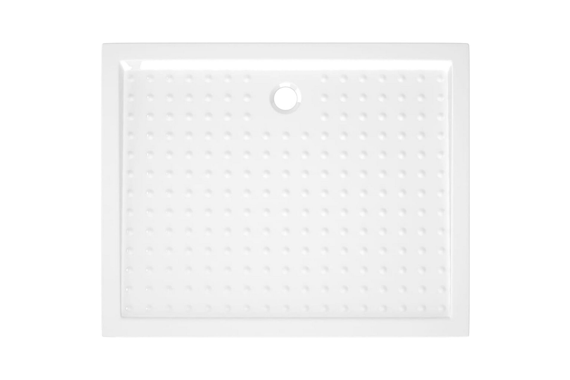 Dusjbrett med prikker hvit 80x100x4 cm ABS - Hvit - Hus & oppussing - Kjøkken & bad - Baderom - Dusjutstyr & tilbehør