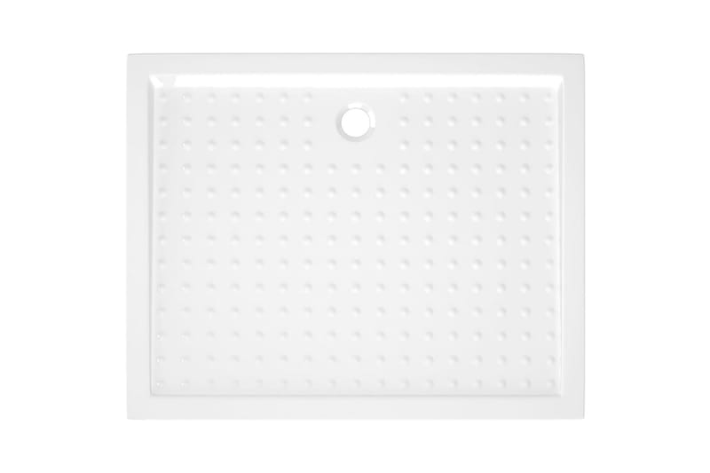 Dusjbrett med prikker hvit 80x100x4 cm ABS - Hvit - Hus & oppussing - Kjøkken & bad - Baderom - Dusjutstyr & tilbehør