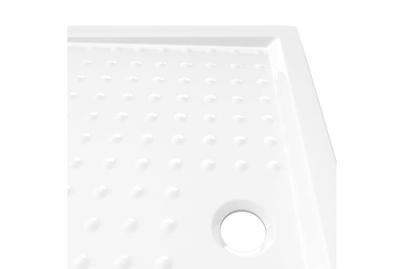 Dusjbrett med prikker hvit 80x100x4 cm ABS - Hvit - Hus & oppussing - Kjøkken & bad - Baderom - Dusjutstyr & tilbehør
