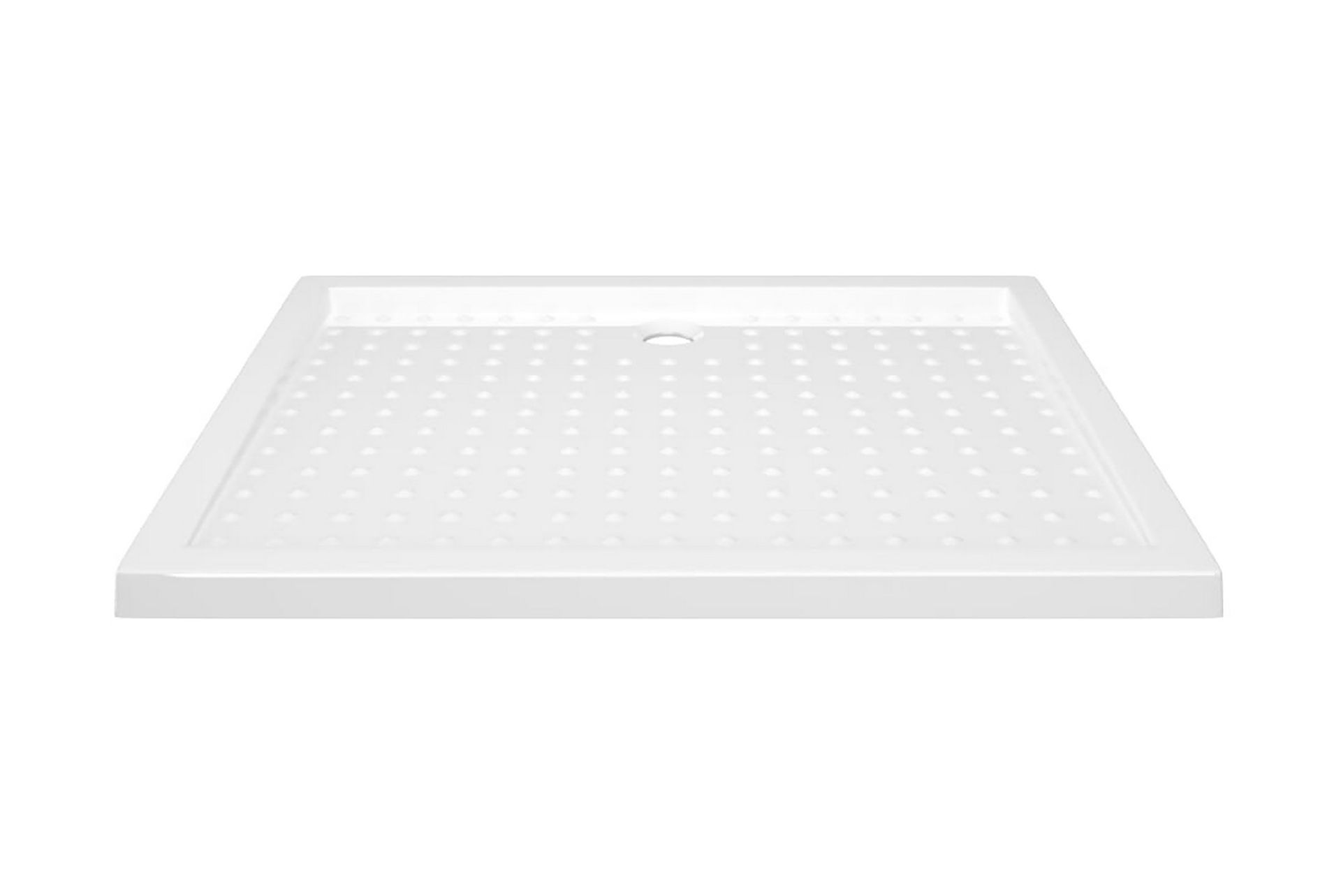 Dusjbrett med prikker hvit 80x100x4 cm ABS - Hvit - Hus & oppussing - Kjøkken & bad - Baderom - Dusjutstyr & tilbehør