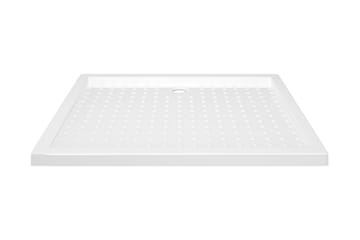 Dusjbrett med prikker hvit 80x100x4 cm ABS - Hvit - Hus & oppussing - Kjøkken & bad - Baderom - Dusjutstyr & tilbehør