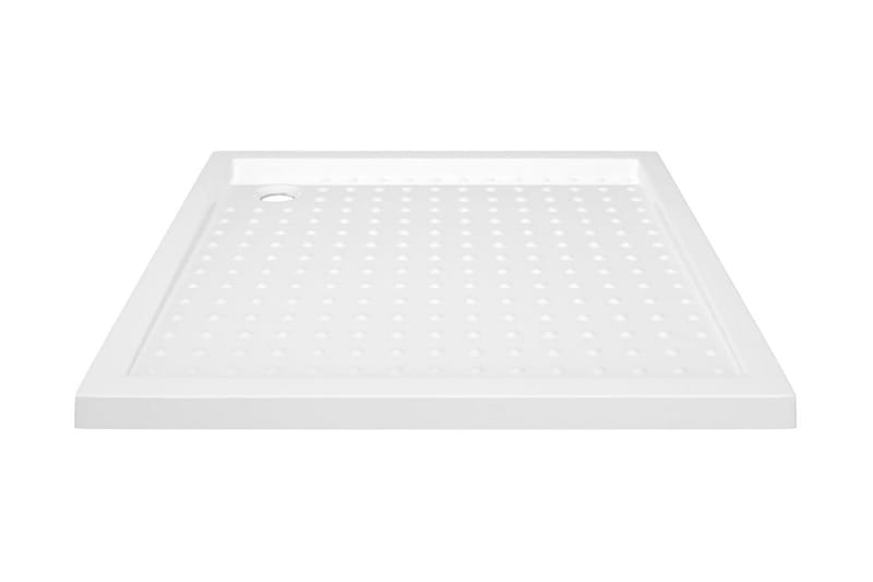 Dusjbrett med prikker hvit 80x80x4 cm ABS - Hvit - Hus & oppussing - Kjøkken & bad - Baderom - Dusjutstyr & tilbehør