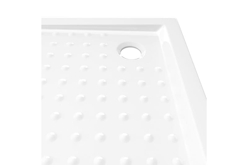 Dusjbrett med prikker hvit 80x80x4 cm ABS - Hvit - Hus & oppussing - Kjøkken & bad - Baderom - Dusjutstyr & tilbehør