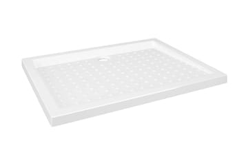 Dusjbrett med prikker hvit 90x70x4 cm ABS - Hvit - Hus & oppussing - Kjøkken & bad - Baderom - Dusjutstyr & tilbehør