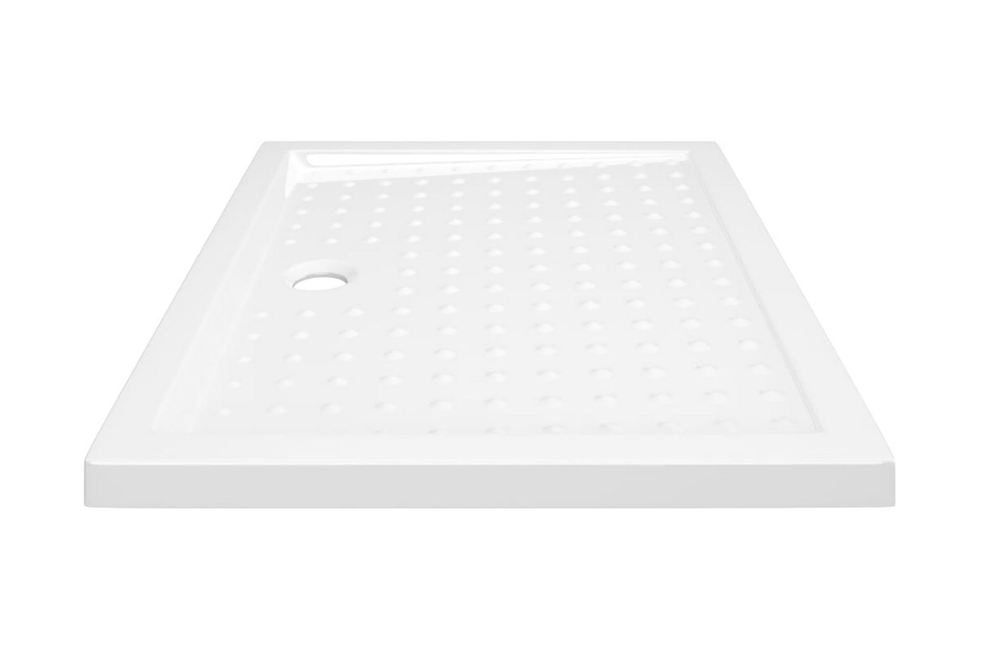 Dusjbrett med prikker hvit 90x70x4 cm ABS - Hvit - Hus & oppussing - Kjøkken & bad - Baderom - Dusjutstyr & tilbehør