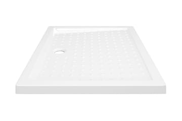 Dusjbrett med prikker hvit 90x70x4 cm ABS - Hvit - Hus & oppussing - Kjøkken & bad - Baderom - Dusjutstyr & tilbehør