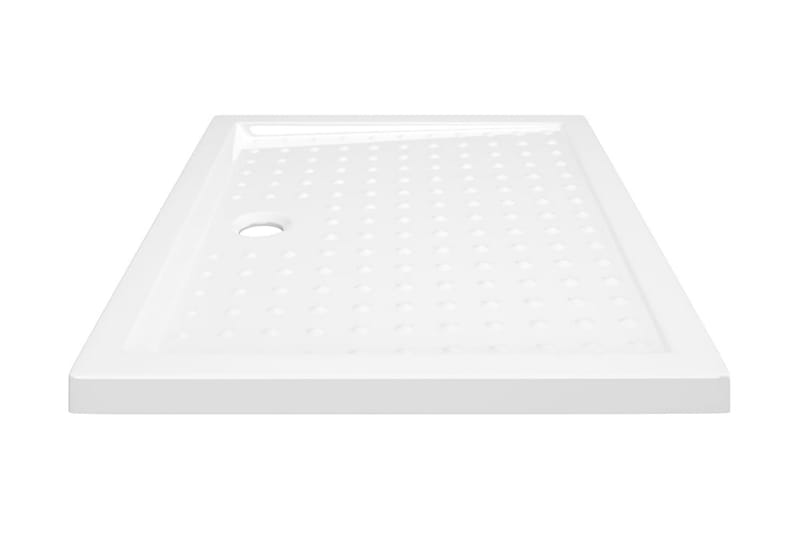 Dusjbrett med prikker hvit 90x70x4 cm ABS - Hvit - Hus & oppussing - Kjøkken & bad - Baderom - Dusjutstyr & tilbehør