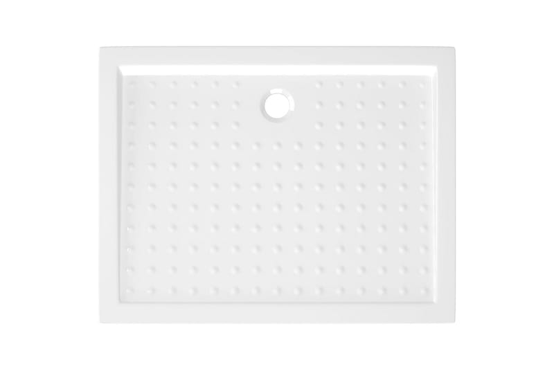Dusjbrett med prikker hvit 90x70x4 cm ABS - Hvit - Hus & oppussing - Kjøkken & bad - Baderom - Dusjutstyr & tilbehør