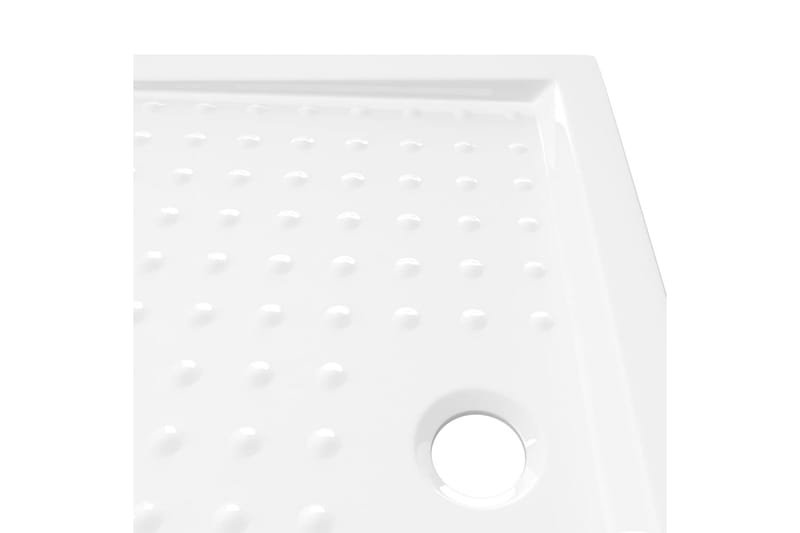 Dusjbrett med prikker hvit 90x70x4 cm ABS - Hvit - Hus & oppussing - Kjøkken & bad - Baderom - Dusjutstyr & tilbehør
