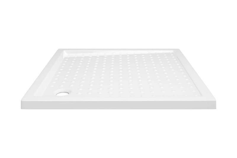 Dusjbrett med prikker hvit 90x90x4 cm ABS - Hvit - Hus & oppussing - Kjøkken & bad - Baderom - Dusjutstyr & tilbehør