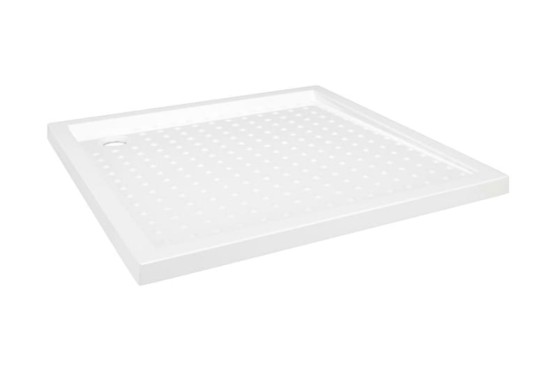 Dusjbrett med prikker hvit 90x90x4 cm ABS - Hvit - Hus & oppussing - Kjøkken & bad - Baderom - Dusjutstyr & tilbehør