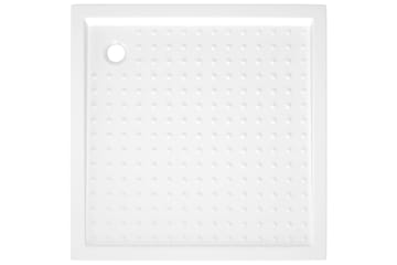 Dusjbrett med prikker hvit 90x90x4 cm ABS - Hvit - Hus & oppussing - Kjøkken & bad - Baderom - Dusjutstyr & tilbehør
