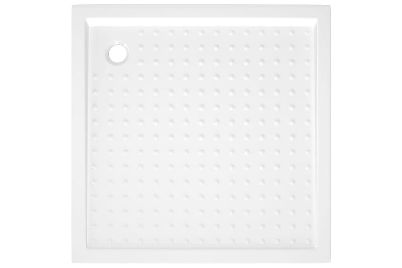 Dusjbrett med prikker hvit 90x90x4 cm ABS - Hvit - Hus & oppussing - Kjøkken & bad - Baderom - Dusjutstyr & tilbehør