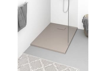 Dusjbrett SMC brun 100x70 cm - Brun - Hus & oppussing - Kjøkken & bad - Baderom - Dusjutstyr & tilbehør
