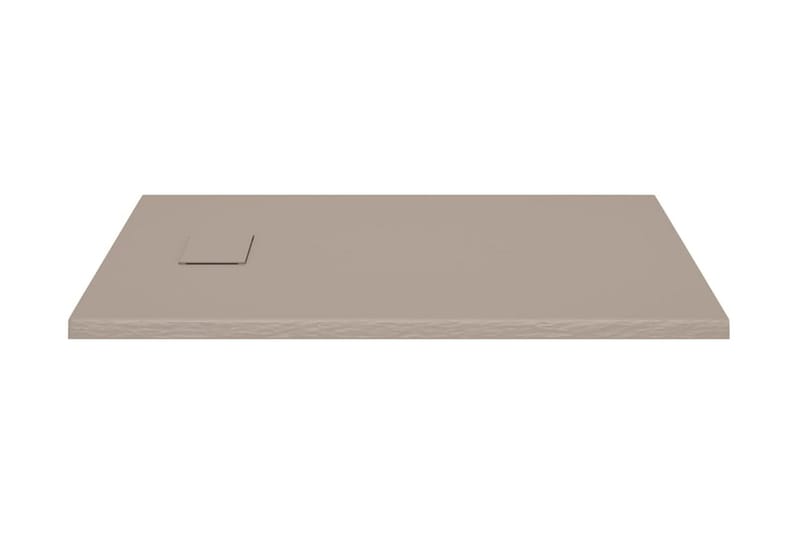 Dusjbrett SMC brun 100x80 cm - Brun - Dusjkar - Øvrig