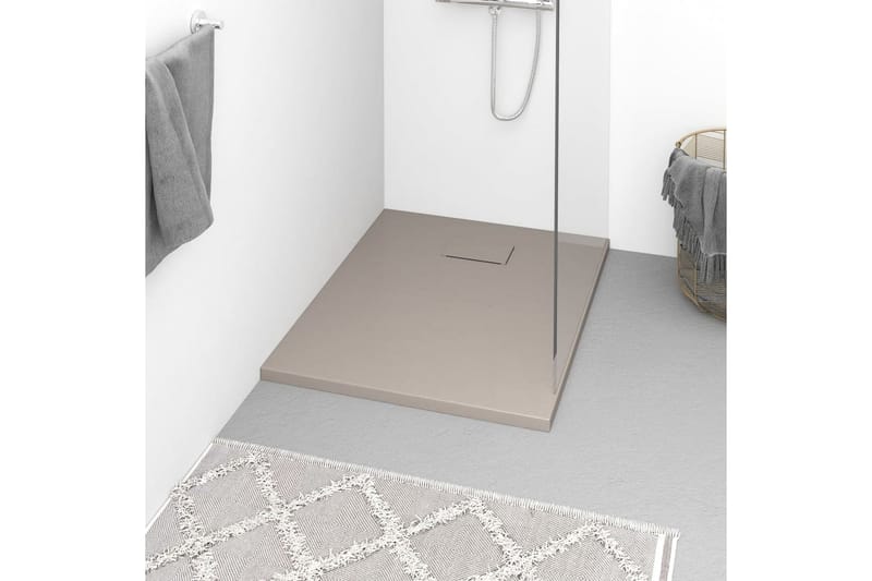 Dusjbrett SMC brun 90x70 cm - Brun - Hus & oppussing - Kjøkken & bad - Baderom - Dusjutstyr & tilbehør