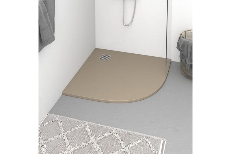 Dusjbrett SMC brun 90x90 cm - Brun - Hus & oppussing - Kjøkken & bad - Baderom - Dusjutstyr & tilbehør